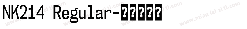 NK214 Regular字体转换
